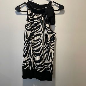 Heart soul XL zebra club top
